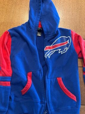 NFL Youth Blue and Red Team Apparel Fleece Hoodie